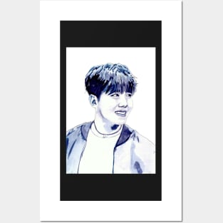 BTS J-Hope Watercolour Design by NiamhYoungArt Posters and Art